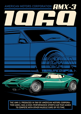 Retro AMX 3 Sport Car