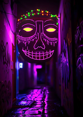 Neon Face 6