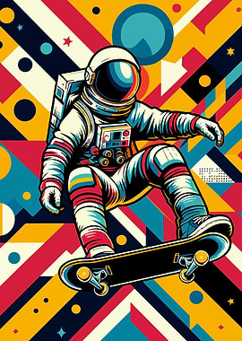 Astronaut skateboard