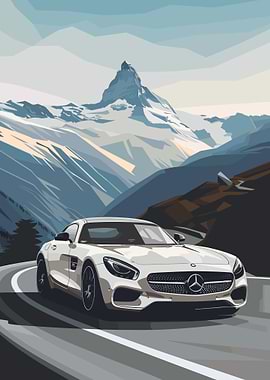 Minimal Mercedes AMG GT
