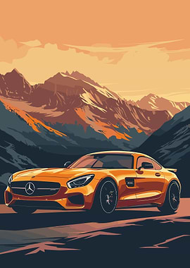 Minimal Mercedes AMG GT