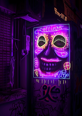 Neon Face 9