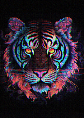 Art Face Tiger