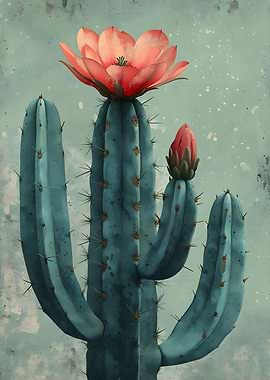 Vintage Cactus Flower