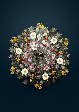 Painted Lady Flower Wreath