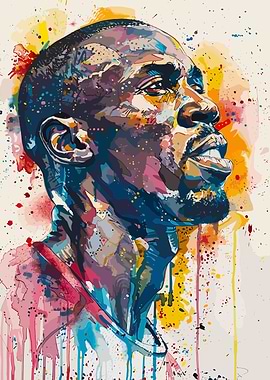 Usain Bolt Colorful Art