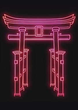 Tori Gate Japan Neon