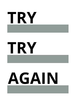 try try again