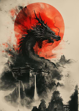 Dragon Under A Blood Moon