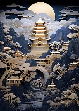 asian mountain landscape