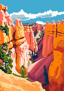 Bryce Canyon Travel Art