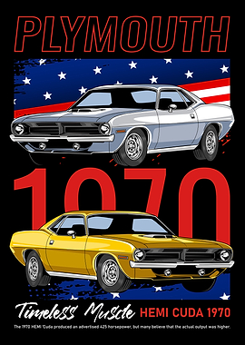 American Cuda Muscle Car