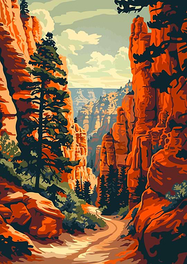 Bryce Canyon Scenery Art