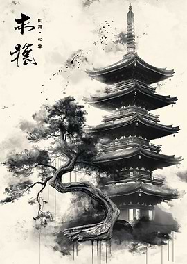 Landscape Asian Pagoda