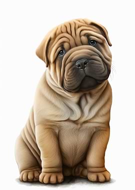 Shar Pei Dog 01