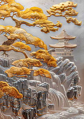 Golden Japanese Temple