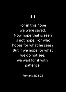 Romans 8 24 25