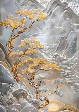 Golden Bonsai Tree