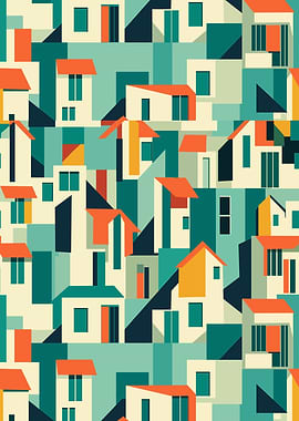 Vintage House Pattern