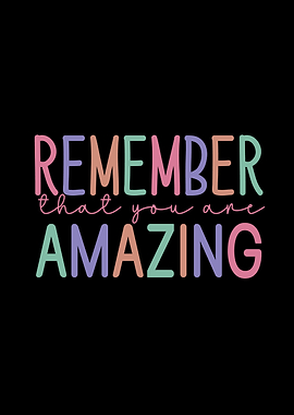 You are amazing
