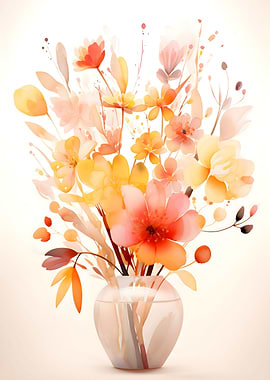 Elegant Pastel Flowers