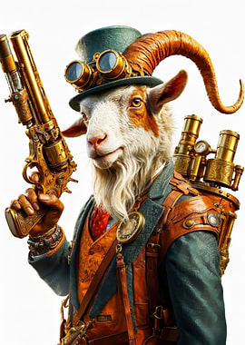 Steampunk Goat