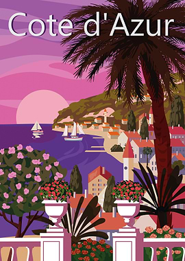 Cote d Azur Beach France