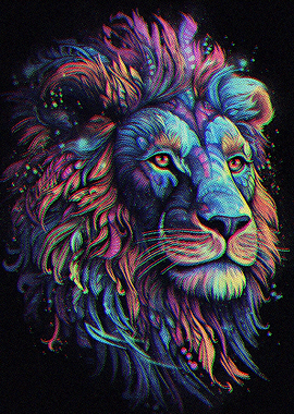 Lion Abstract