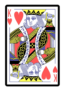 King of Hearts Card