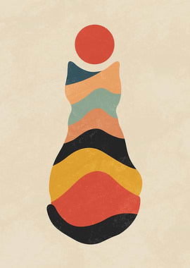 Aesthetic Boho Chic Cat