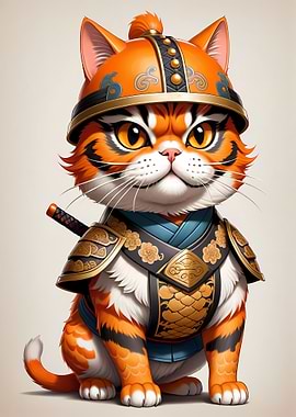 Exotic Shorthair Samurai