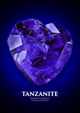 Tanzanite Gemstone Crystal