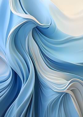 Abstract Blue Ocean Waves