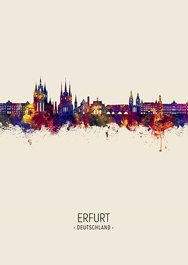 Erfurt Skyline Germany