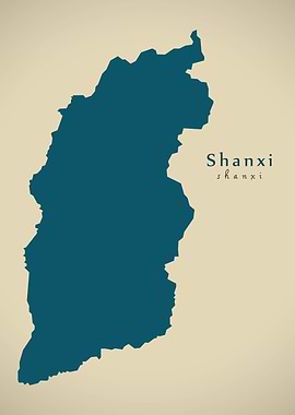 Shanxi China map