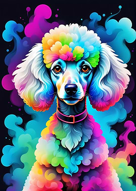 Geometric Color Poodle