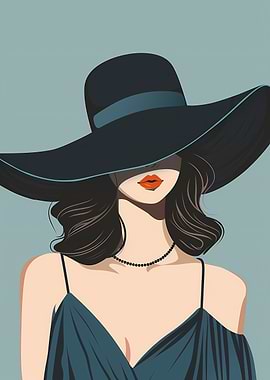 Modern Art Elegant Woman