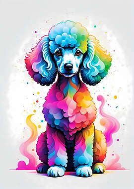Geometric Color Poodle