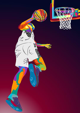 basketball pop art