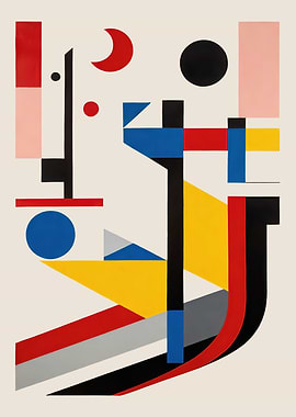 Abstract Bauhaus Poster