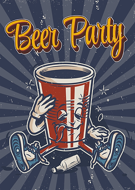 Vintage Retro Beer Party