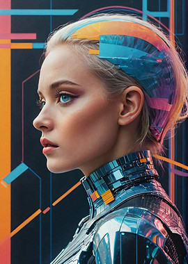 Abstract Sci Fi Women 2