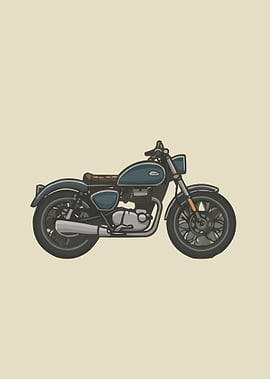 A classic motorcycle