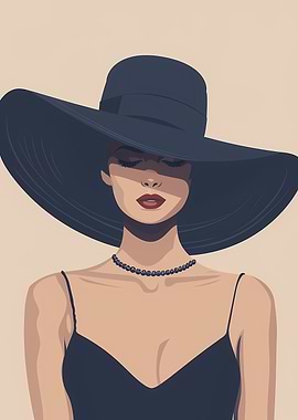 Modern Art Elegant Woman