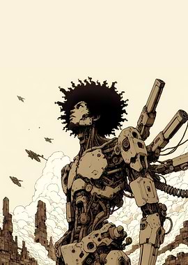 Afro Mecha Warrior 1
