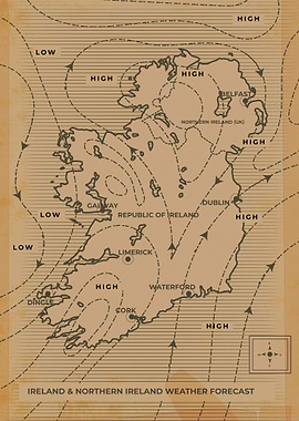 Ireland weather map