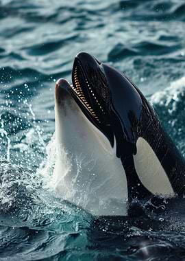 Majestic Orca Whale Killer