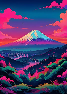 Pink Mount Fuji Sakura