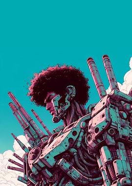 Afro Mecha Warrior 2