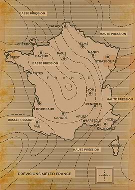 France Weather map